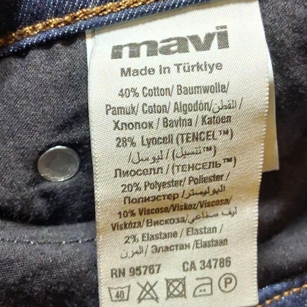 Mavi Zach Straight Leg Jeans Bundle Mens 34x30 Dark Indigo and Khaki Tan 2 Pairs - Picture 7 of 16